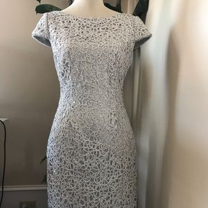 Simply Liliana Silver Lace Dress